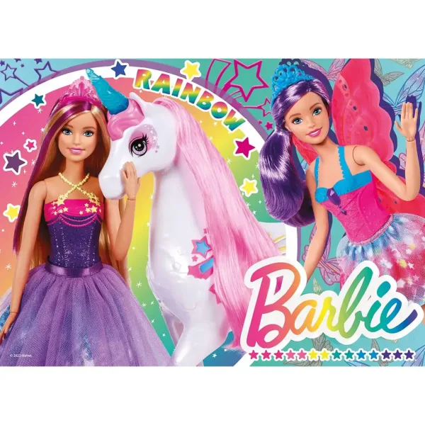 Barbie magiczny świat maxi puzzle podłogowe 4x48 elementów 35x25 cm - Lisciani zdjęcie 2