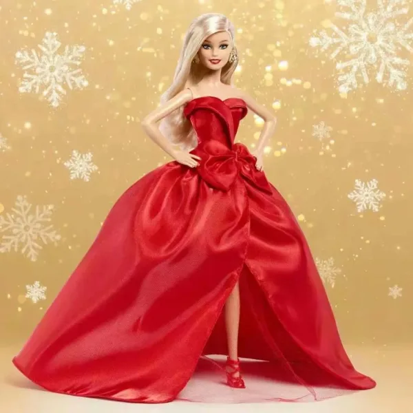 Barbie: Signature Holiday 2026 lalka kolekcjonerska z blond włosami 32 cm - Mattel zdjęcie 5
