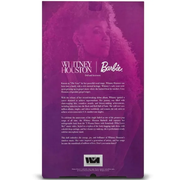Barbie: Signature Whitney Houston lalka kolekcjonerska 33 cm - Mattel zdjęcie 6