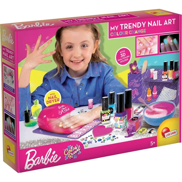 Barbie Zmieniające kolor magiczne studio paznokci - Lisciani zdjęcie 1