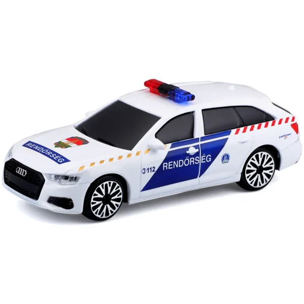 Bburago: Audi A6 sygnalizujący węgierski radiowóz 1/43 zdjęcie 2