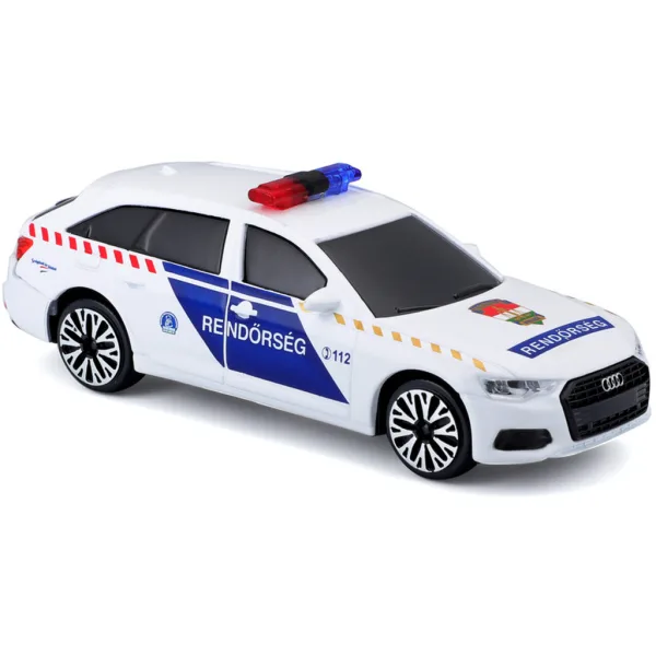 Bburago: Audi A6 sygnalizujący węgierski radiowóz 1/43 zdjęcie 3