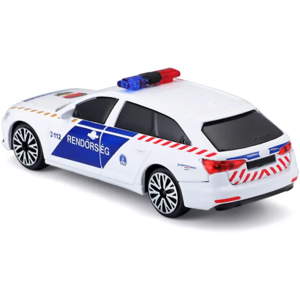 Bburago: Audi A6 sygnalizujący węgierski radiowóz 1/43 zdjęcie 4