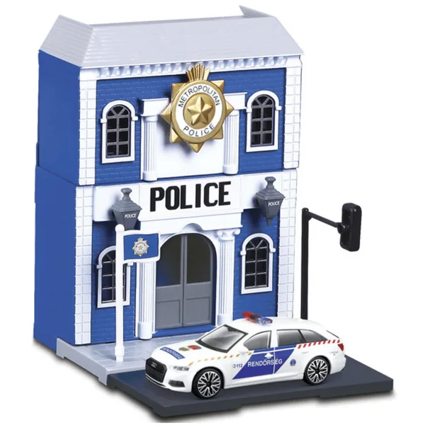 Bburago city - Audi A6 radiowóz policyjny i komisariat 1 /43 zdjęcie 3