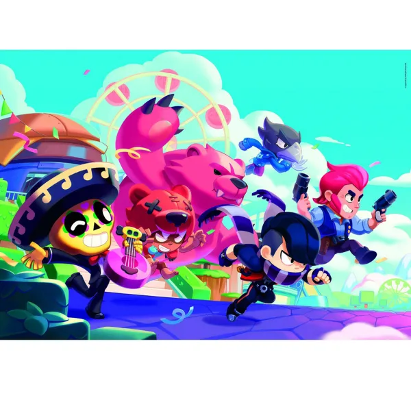 Brawl Stars Superbohaterowie w akcji 180 sztuk puzzli z naklejkami – Clementoni zdjęcie 2
