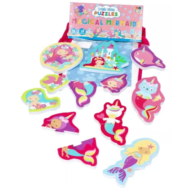 Buddy & Barney Zabawka do kąpieli puzzle - Magiczne syrenki zdjęcie 2
