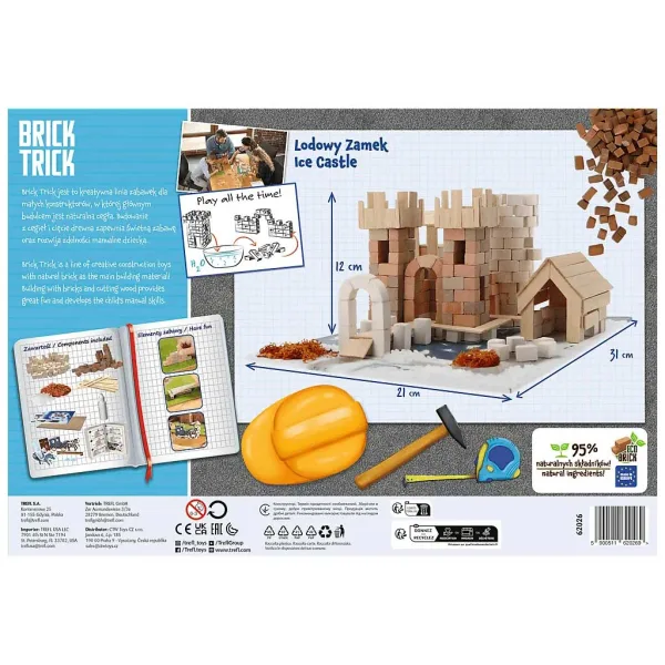 Budujemy z cegieł Brick Trick: Zamek lodowy 300 elementów - Trefl zdjęcie 2