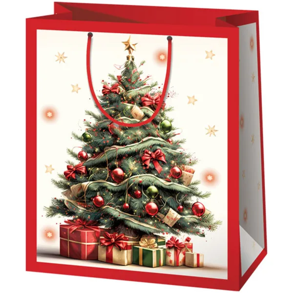 Cardex: Torba prezentowa w kształcie choinki z prezentami w rozmiarze XXL 33x15x44cm zdjęcie 1