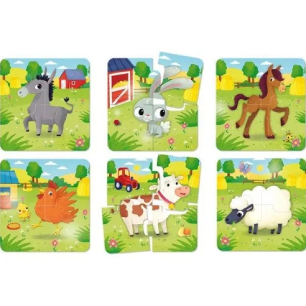 Carotina Baby: Puzzle ze zwierzętami z farmy zdjęcie 2