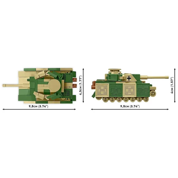 COBI: Czołg pancerny Panzer IV Ausf. J (3097) zdjęcie 4