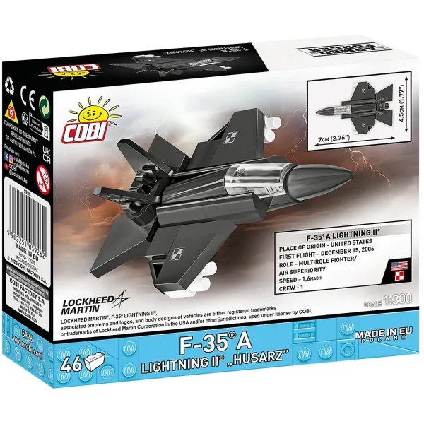 COBI: Siły Zbrojne F-35A Lightning II "Husarz" klocki konstrukcyjne (5926) zdjęcie 4