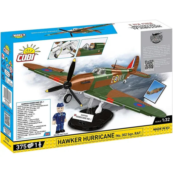 COBI: Zabawka konstrukcyjna samolot Hawker Hurricane (5762) zdjęcie 7