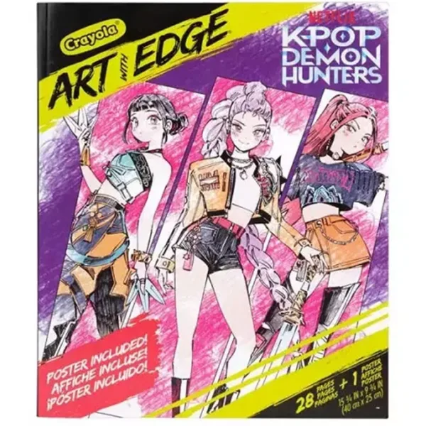 Crayola: Art With Edge - K-Pop Demon Hunters kolorowanka i plakat zdjęcie 1