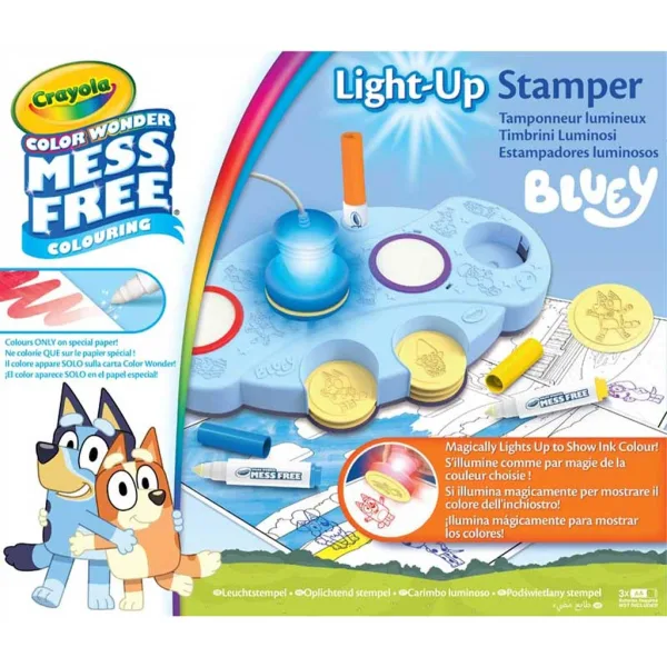 Crayola: Color Wonder Bluey Zestaw świecących pieczątek zdjęcie 1