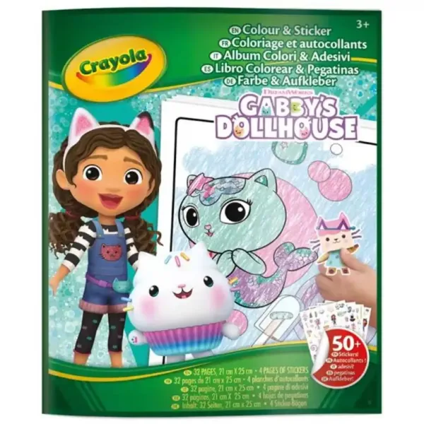 Crayola: Książeczka do kolorowania i naklejania – Domek Gabi zdjęcie 1