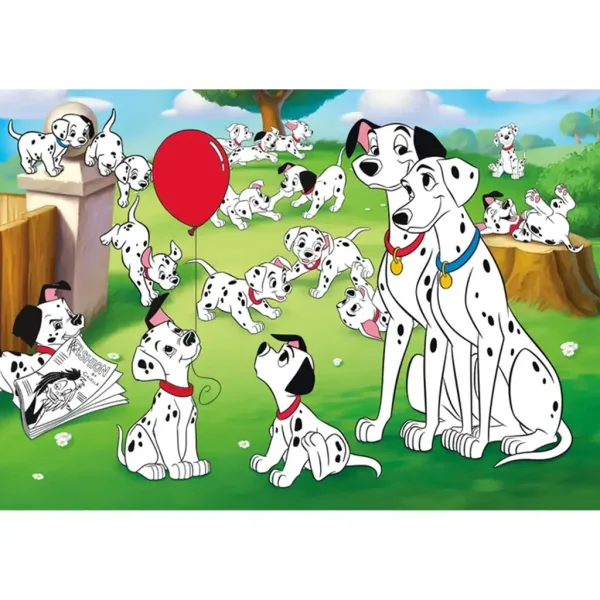 Disney klasyki: 101 Dalmatyńczyków 24 sztukowy maxi supercolor puzzle - Clementoni zdjęcie 2