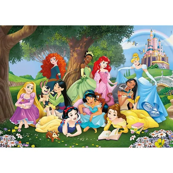 Disney Księżniczki 104-elementowe Super Color Puzzle - Clementoni zdjęcie 2