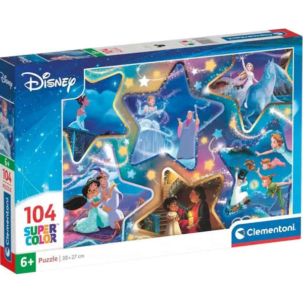 Disney Magiczne chwile 104-elementowa układanka Supercolor - Clementoni zdjęcie 1