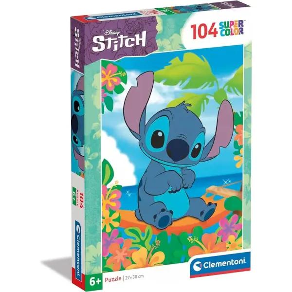 Disney Stitch 104-elementowa układanka Supercolor - Clementoni zdjęcie 1