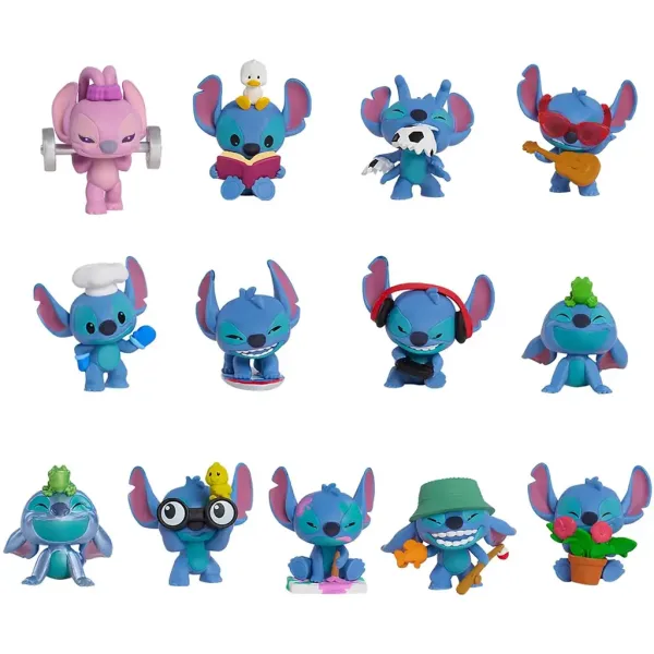 Disney Stitch mini figurka-niespodzianka w kapsule w kształcie ananasa, seria 4, 1 sztuka zdjęcie 2