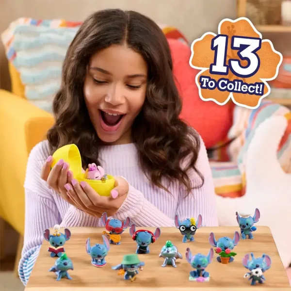Disney Stitch mini figurka-niespodzianka w kapsule w kształcie ananasa, seria 4, 1 sztuka zdjęcie 4