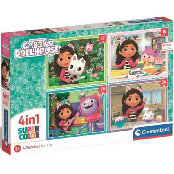Domek Gabi Supercolor 4 w 1 puzzle - Clementoni zdjęcie 1