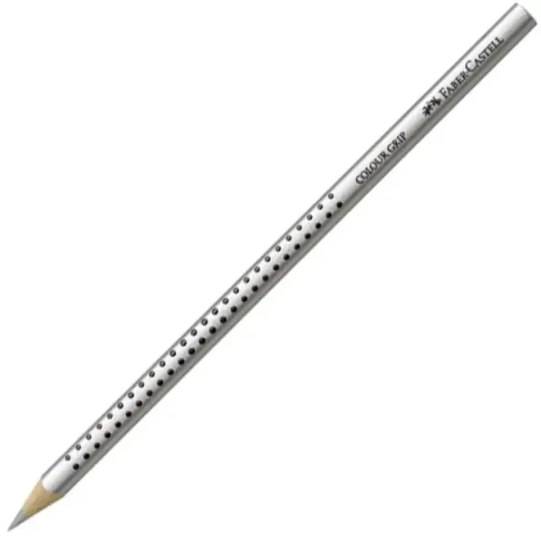 Faber-Castell: Grip '01 kredka kolorowa srebrna zdjęcie 1