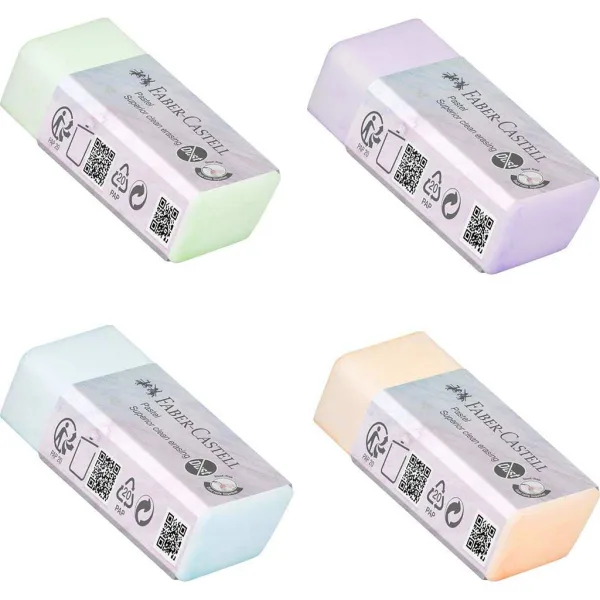 Faber-Castell: Gumka bezwłóknowa w pastelowych kolorach 1szt zdjęcie 1