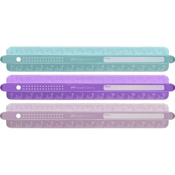 Faber-Castell: Sparkle elastyczna linijka 15cm w różnych kolorach zdjęcie 1