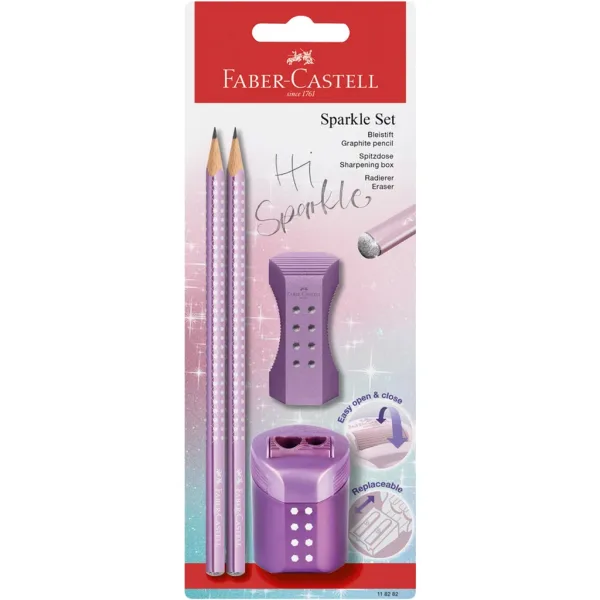 Faber-Castell: SPARKLE zestaw przyborów piśmienniczych 4 szt. w różnych wersjach 1 szt. zdjęcie 3