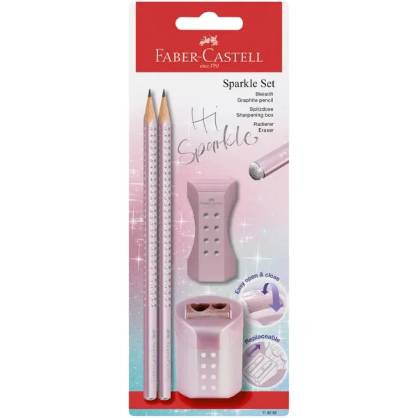 Faber-Castell: SPARKLE zestaw przyborów piśmienniczych 4 szt. w różnych wersjach 1 szt. zdjęcie 4