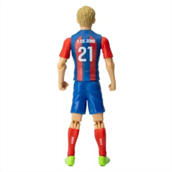 Figurka akcji piłkarza, 20 cm - Barcelona, F. De Jong w koszulce z numerem 21 zdjęcie 3