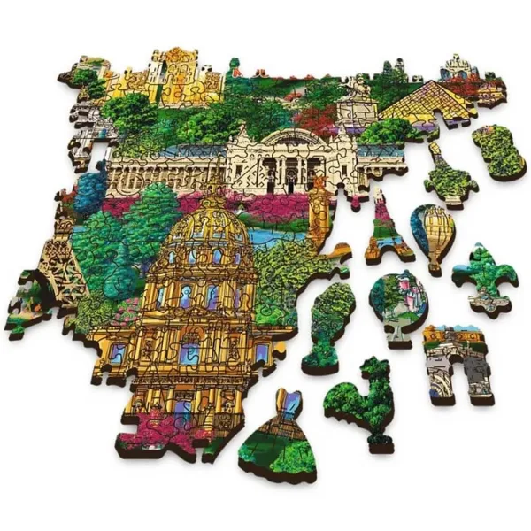 Francja, słynne miejsca - 1000 elementów drewniane puzzle - Trefl zdjęcie 2