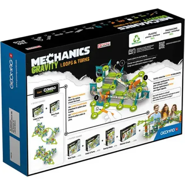 Geomag Mechanics Gravity loops magnetyczne zabawka konstrukcyjna 130szt zdjęcie 2
