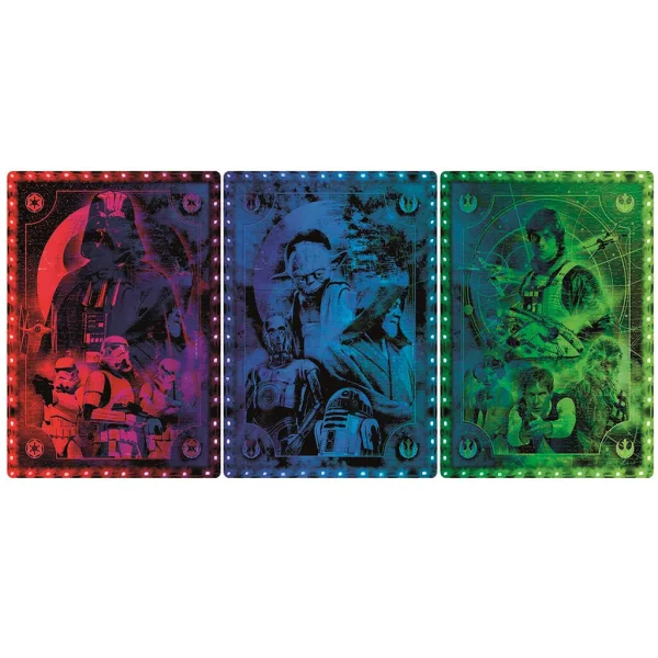 Gwiezdne Wojny Metamorficzny Klasyczny trylogia 520 elementów puzzli z ramką i oświetleniem RGB LED – Clementoni zdjęcie 2
