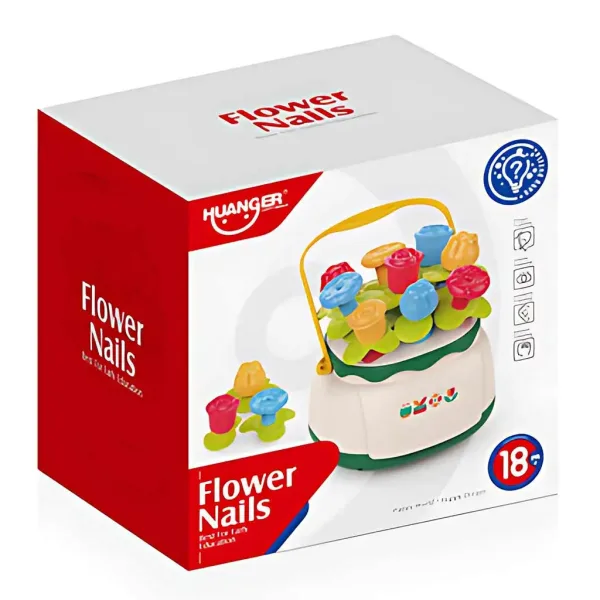Happy World: Sorter umiejętności w kształcie kosza na kwiaty dla niemowląt zdjęcie 3
