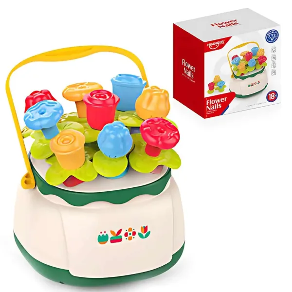 Happy World: Sorter umiejętności w kształcie kosza na kwiaty dla niemowląt zdjęcie 1