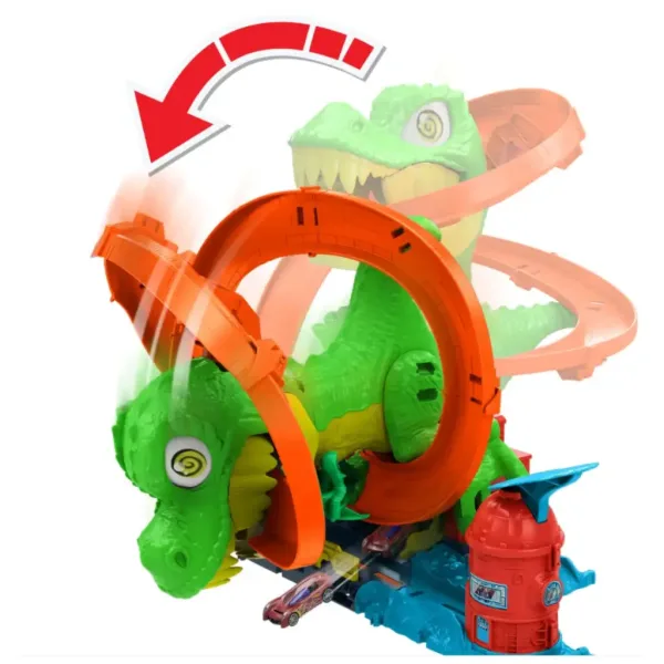 Hot Wheels: Atak T-Rexa zestaw torów - Mattel zdjęcie 3