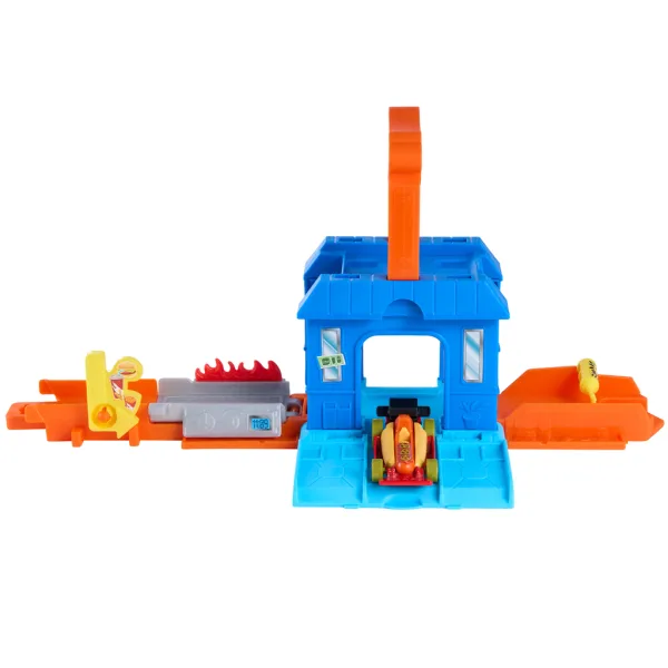 Hot Wheels: City Dine & Go restauracja samochodowa zestaw torów podstawowych – Mattel zdjęcie 2