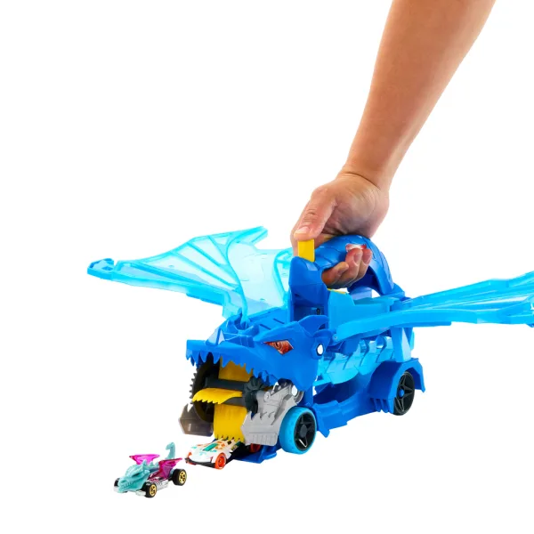 Hot Wheels City: Smoczy pojazd transporter samochodów - Mattel zdjęcie 2