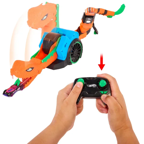 Hot Wheels: Let’s Race zdalnie sterowany wyrzutnia samochodów z wężem – Mattel zdjęcie 4