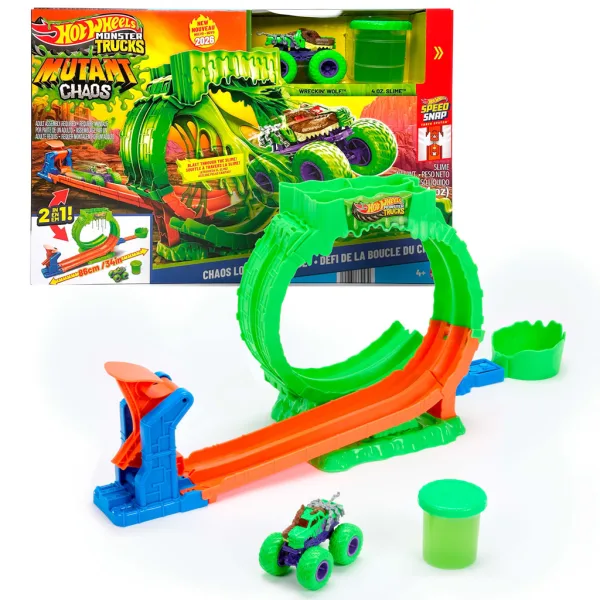 Hot Wheels Monster Trucks Slimehurok tor wyścigowy – Mattel zdjęcie 2