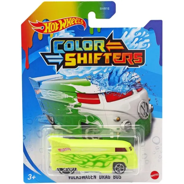 Hot Wheels: VW Drag Bus zmieniający kolor samochodzik 1/64 - Mattel