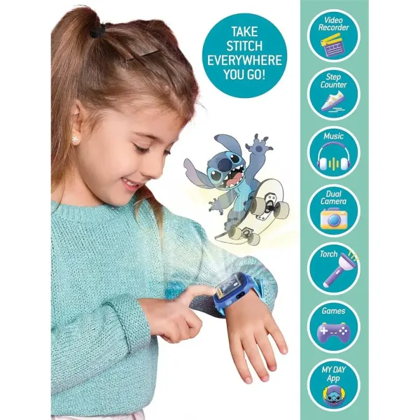 Inteligentny zegarek z wzorem Disney Stitch - Lisciani zdjęcie 3