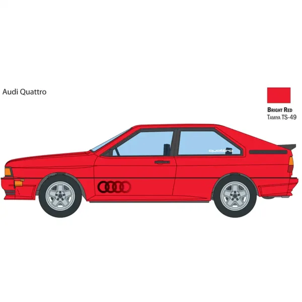Italeri 1/24 model samochodu Audi Quattro zdjęcie 3
