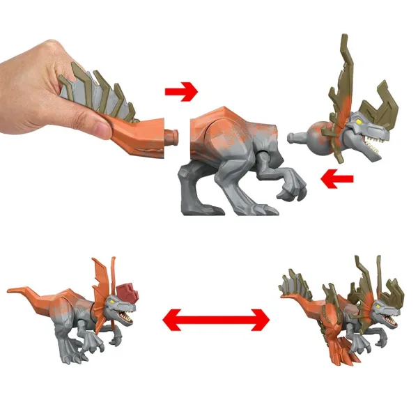 Jurassic World: Mayhem Mix-Ups DIY Mutant Dino Dilophosaurus - Mattel zdjęcie 3
