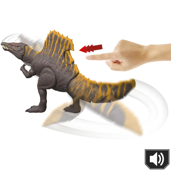 Jurassic World: Odrodzenie Tail Thrasher Spinosaurus kolosalna figurka dinozaura - Mattel zdjęcie 2