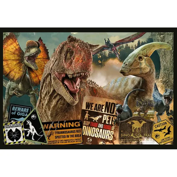 Jurassic World puzzle 2x200 elementów - Trefl zdjęcie 2