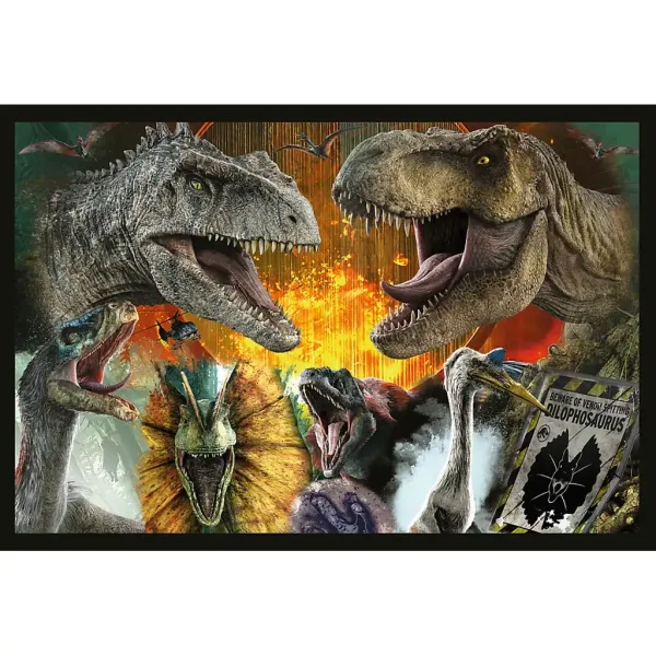 Jurassic World puzzle 2x200 elementów - Trefl zdjęcie 3
