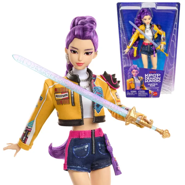 K-Pop Demon Hunter: Rumi Lalka Mody z Mieczem – Mattel zdjęcie 2
